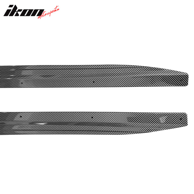 Fits 19-25 BMW G05 X5 M Sport PP Side Skirts Extension Panel Carbon Fiber Print