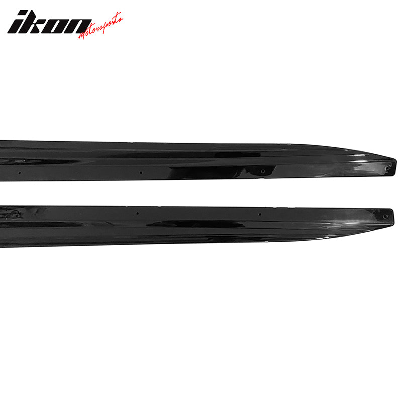 Fits 19-25 BMW G05 X5 M Sport Side Skirts Extension Panel PP Gloss Black 2PC