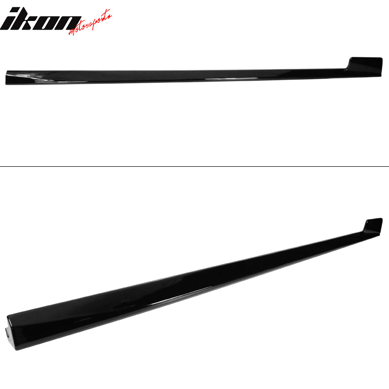 IKON MOTORSPORTS, Side Skirts Compatible With 2019-2023 BMW G07 X7 M Sport, Lower Side Skirts Lip Extension Rocker Panel Splitters Pair, ABS Plastic Gloss Black