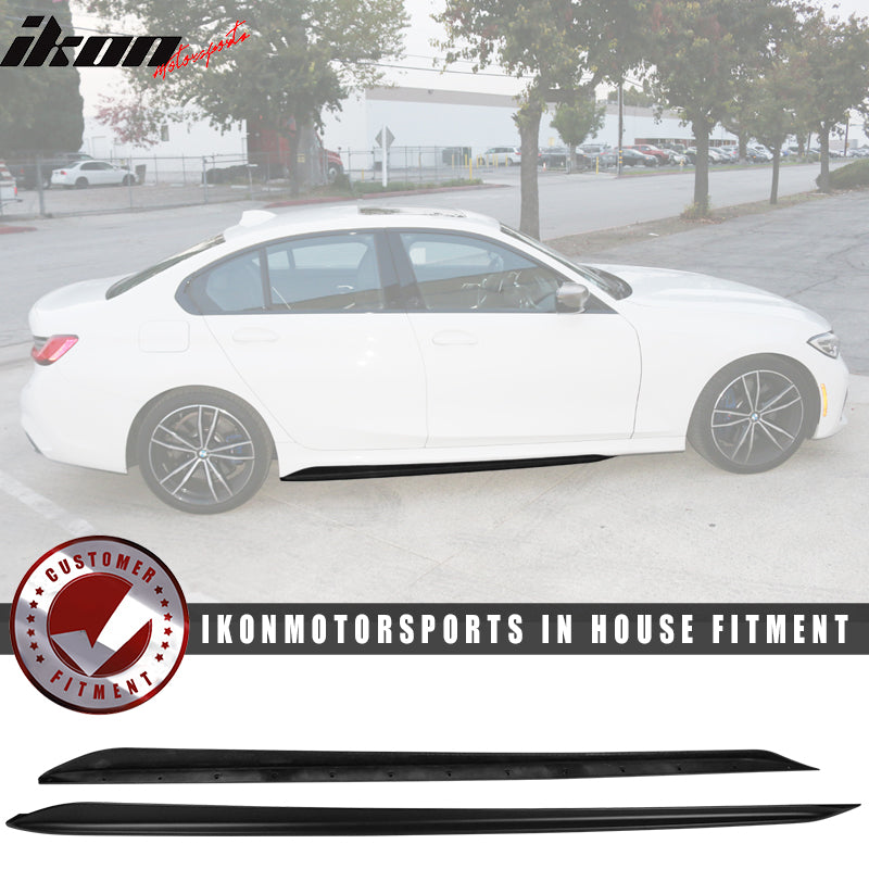 Fits 19-26 BMW G20 M Sport Bumper M-Performance Side Skirt Black