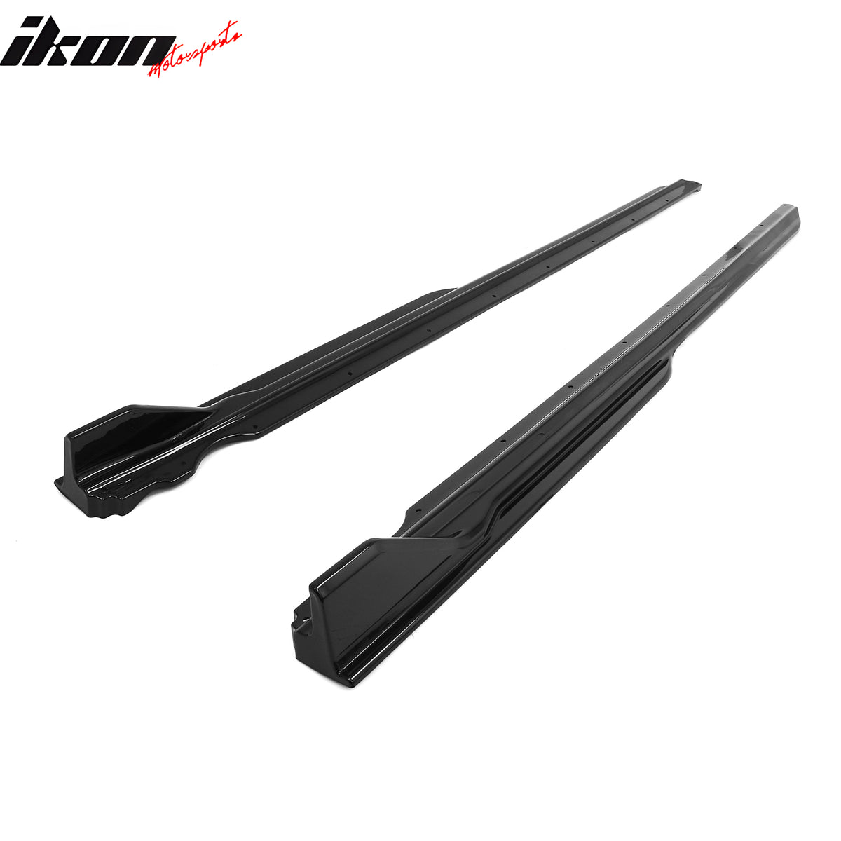 Fits 17-23 BMW 5 Series G30 F90 M5 IKON Style Side Skirts Panel Gloss Black ABS