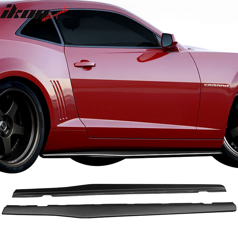 2010-2015 Chevy Camaro Ikon Style Add On Side Skirts Rocker Panel PP