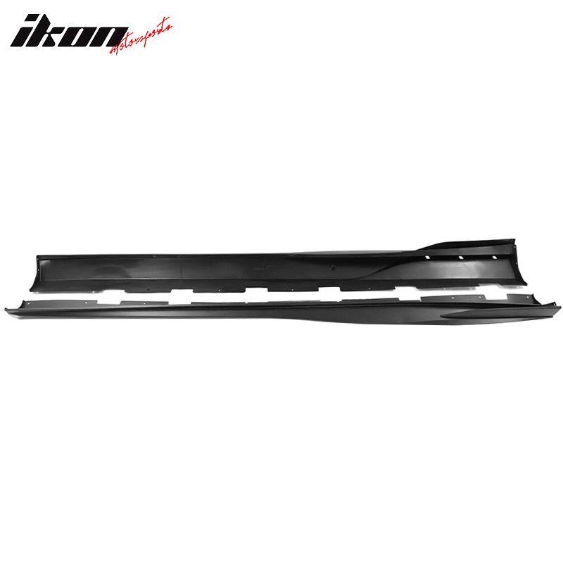 Corolla Rear Rocker Panel Extension Model Y IKON MOTORSPORTS For 2014-2019 Toyota Corolla Sedan - Black PU ...