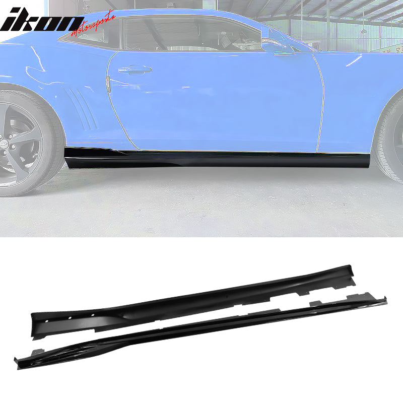 Fits 16-23 Chevy Camaro Rocker Style Side Skirts Extension 2PCS PP
