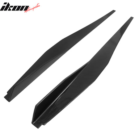 For 20-26 Chevy Corvette C8 Stingray/Z51 5VM Style Side Skirts Carbon Fiber Look