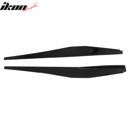Fits 20-26 Chevy Corvette C8 Stingray/Z51 5VM Style Side Skirts Gloss Black ABS