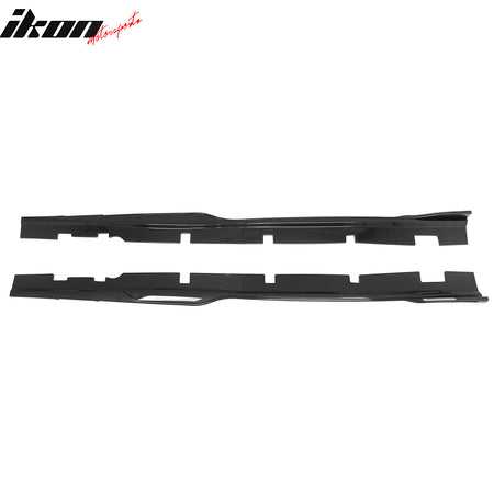 Fits 12-23 Dodge Charger SRT Side Skirts Extension Carbon Fiber Print ABS 2PCS