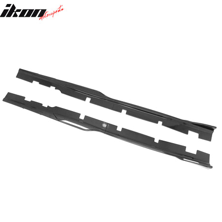 Fits 12-23 Dodge Charger SRT Side Skirts Extension Carbon Fiber Print ABS 2PCS