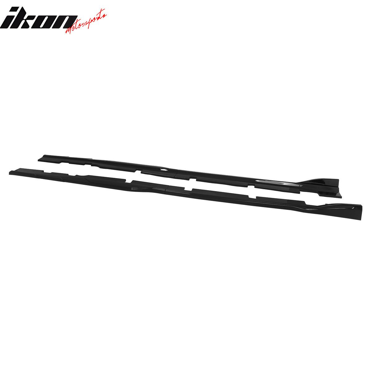Fits 12-23 Dodge Charger SRT Side Skirts Extension Panels Gloss Black ABS 2PCS