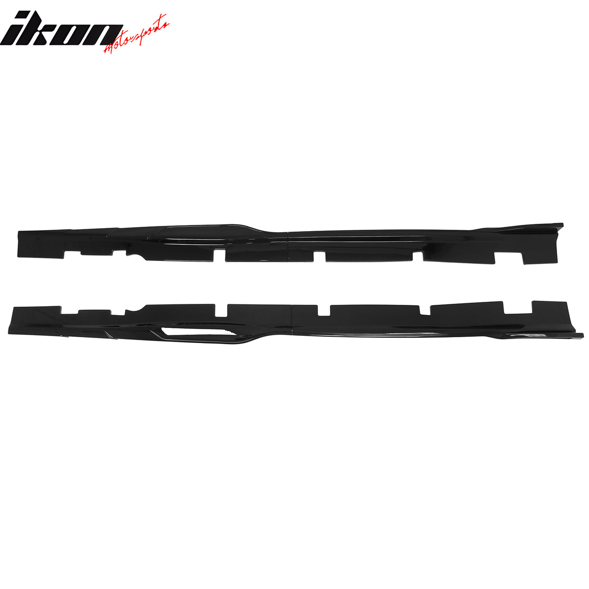 Fits 12-23 Dodge Charger SRT Side Skirts Extension Panels Gloss Black ABS 2PCS