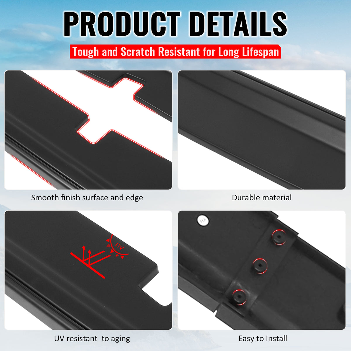 Fits 12-23 Dodge Charger SRT Side Skirts Extension Panels Matte Black ABS 2PCS