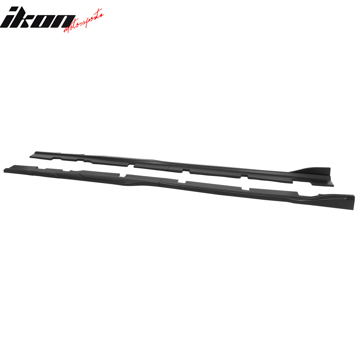 Fits 12-23 Dodge Charger SRT Side Skirts Extension Panels Matte Black ABS 2PCS
