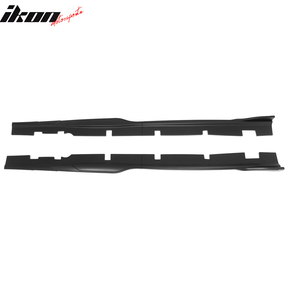 Fits 12-23 Dodge Charger SRT Side Skirts Extension Panels Matte Black ABS 2PCS