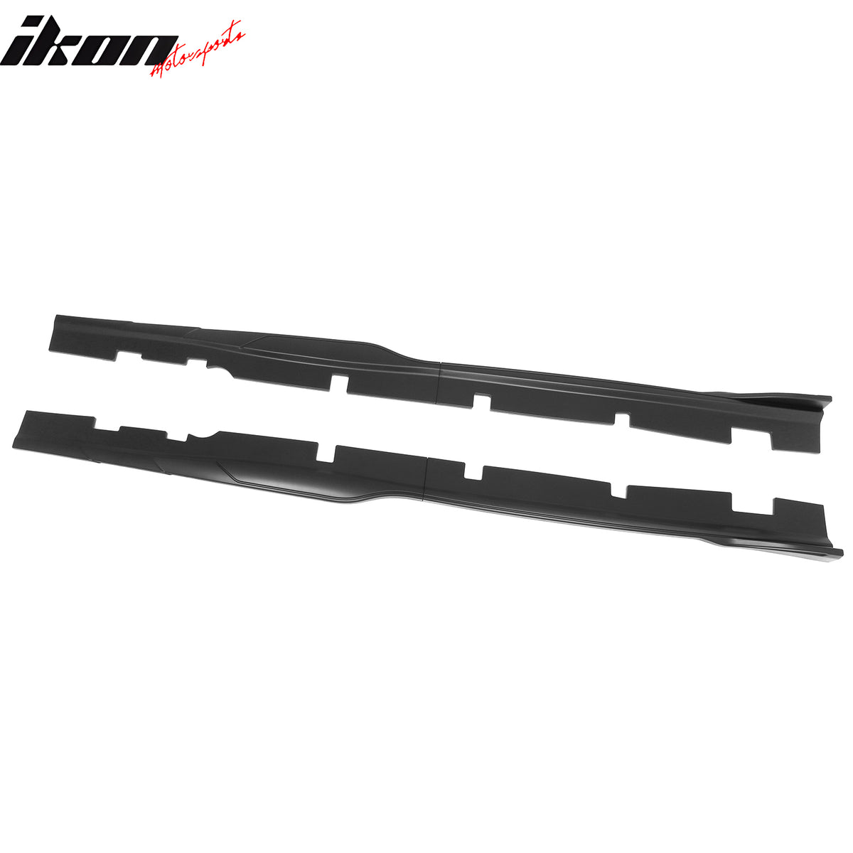 Fits 12-23 Dodge Charger SRT Side Skirts Extension Panels Matte Black ABS 2PCS