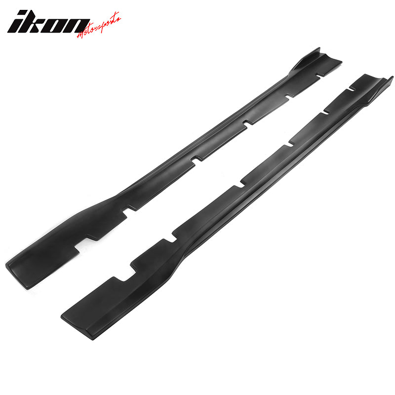 Fits 20-23 Dodge Charger SRT Widebody PP Side Skirts Diffuser Lips - Matte Black