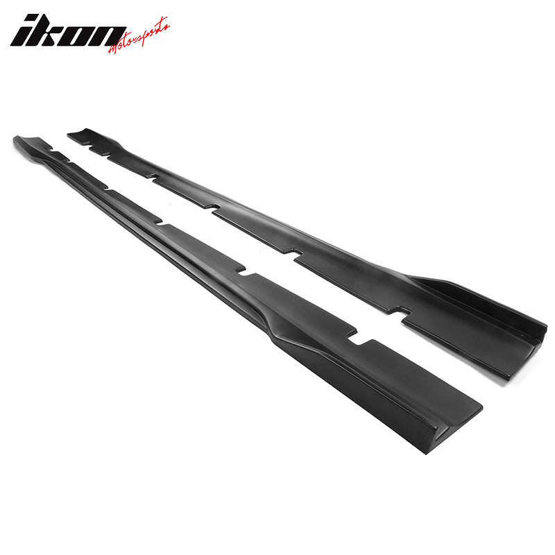 Fits 20-23 Dodge Charger SRT Widebody PP Side Skirts Diffuser Lips - Matte Black