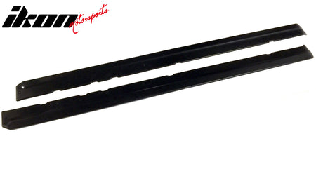 Universal 75" x 5" CDC Style Black Side Skirts Rocker Panel Extension PU - 2PCS