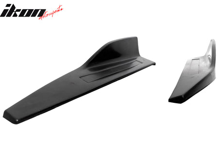For 15-23 Ford Mustang ROU Style Side Skirts Extension Rocker Winglet Lip PU 2PC