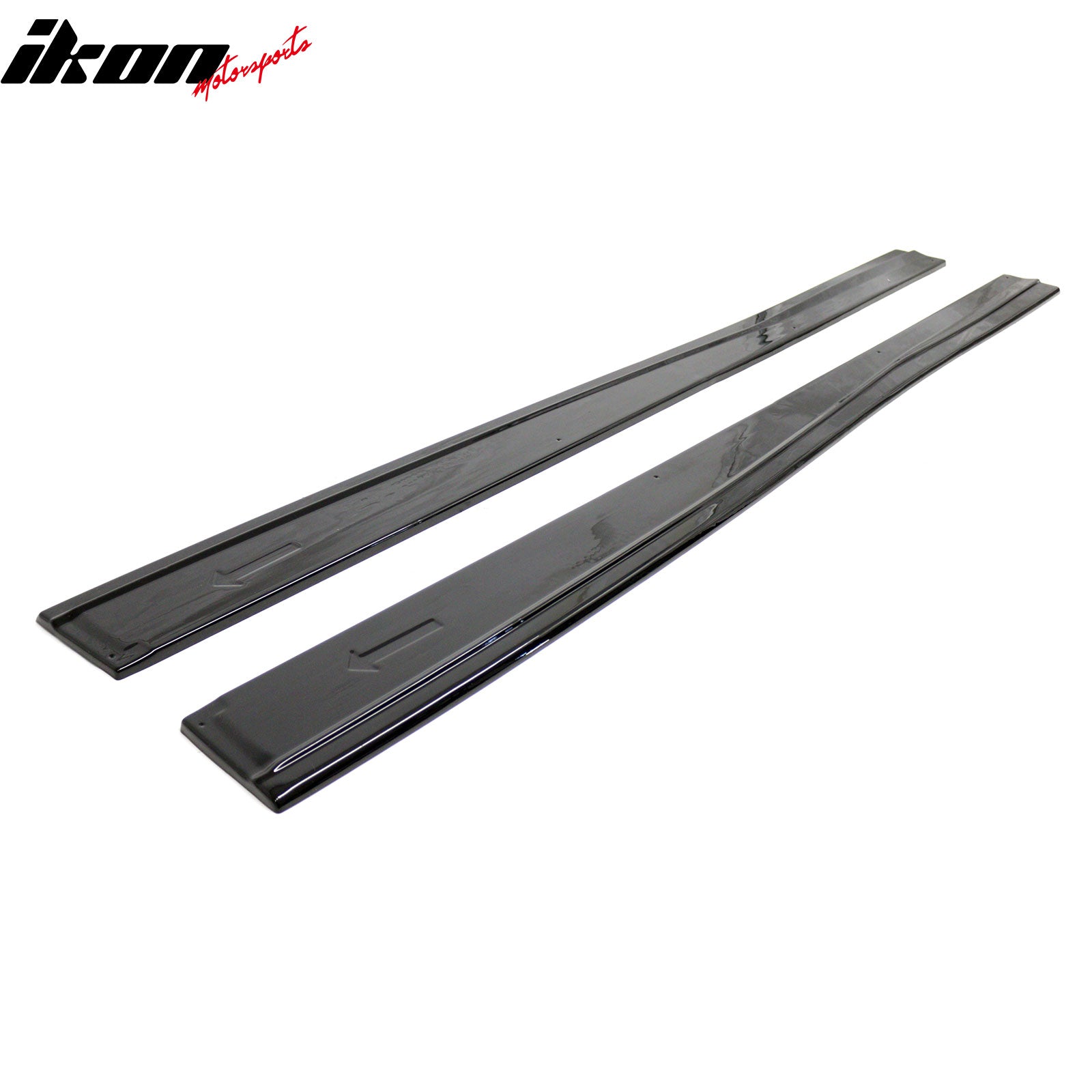 Fits 14-19 Ford Fiesta ST & ST Line IKON Style Side Skirts Extension Gloss Black
