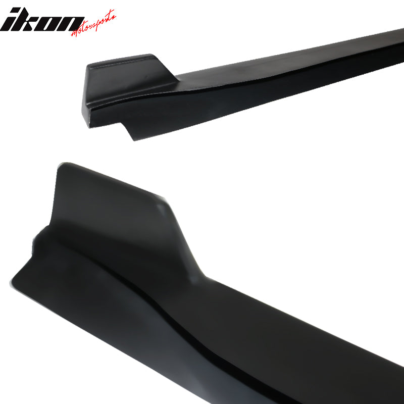 Fits 15-23 Mustang Side Skirts 2 Fin Style Rocker Panel Extension Side Skirts PP