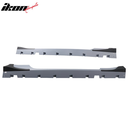 For 15-23 Ford Mustang Side Skirts Shelby Super Snake Rocker Panel Extension Kit