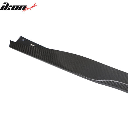 For 24-25 Ford Mustang OE Style Side Skirts Extension Panel Carbon Fiber Overlay