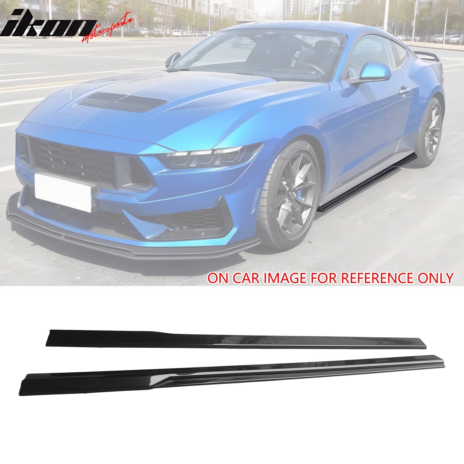 Fit 2024-2025 Ford Mustang Side Skirts Extension