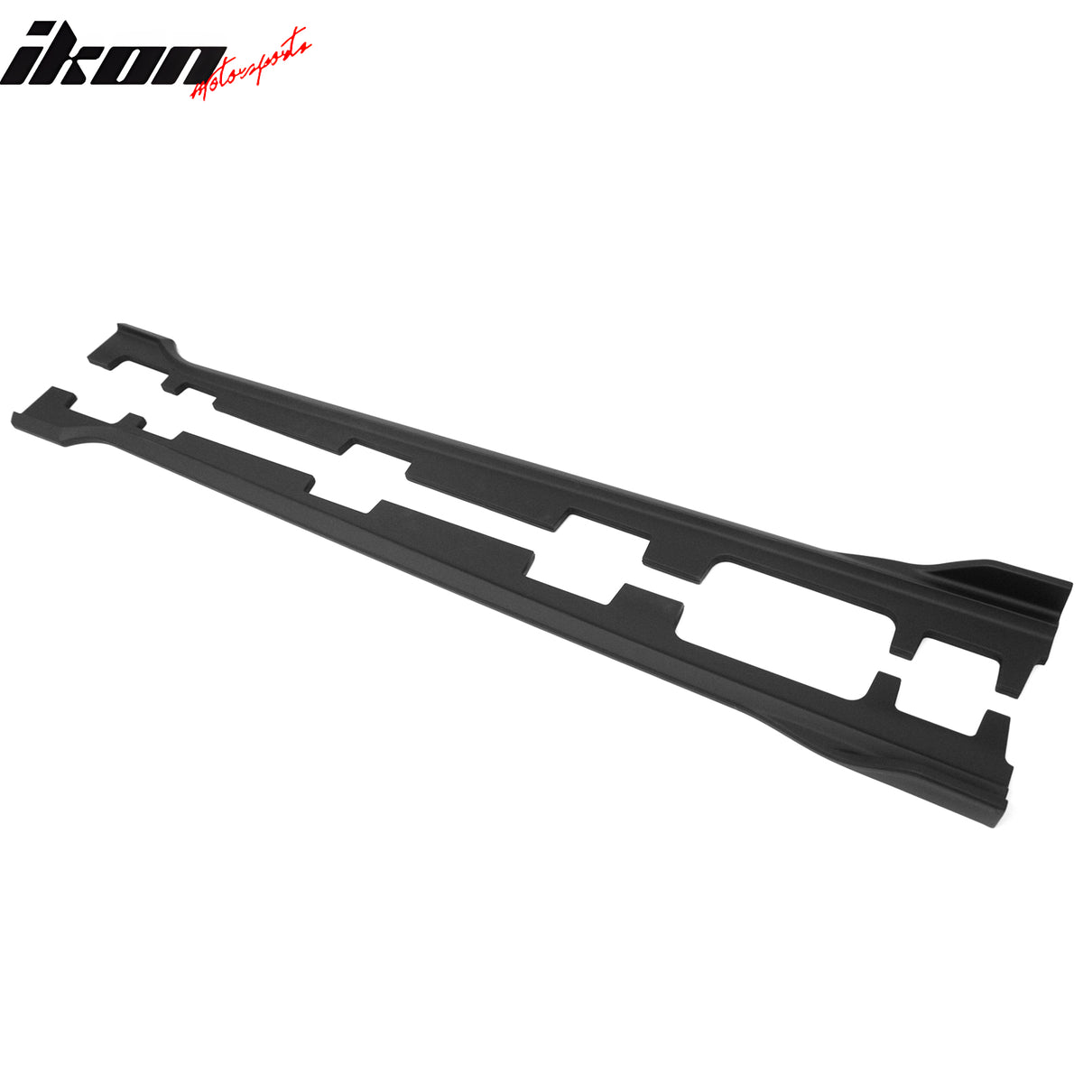 Fits 18-22 Honda Accord IKON Style Side Skirts Extension Lip ABS Matte Black