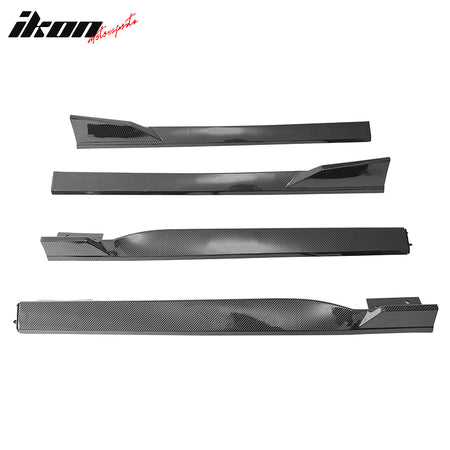 Fits 18-22 Honda Accord 4PCS Side Skirts Extension Rocker Panels PP