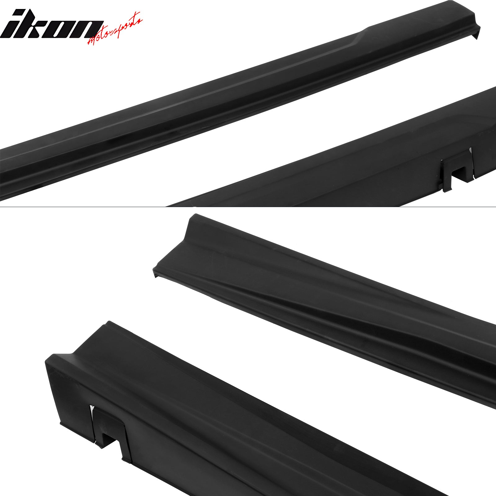 Fits 23-25 Honda Accord 11th Gen IKON Style PP Side Skirts Extension Panel Kit