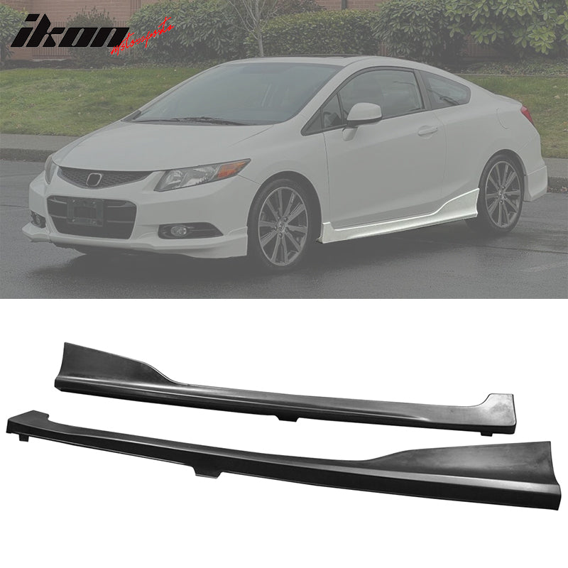 2012-2015 Honda Civic Coupe HF-P Style Side Skirts Rocker Pannel PU