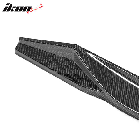 Fits 22-25 Honda Civic HPD Style Carbon Fiber Side Skirts Extensions Panel