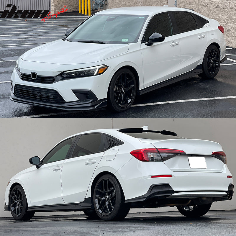 Fit 2022-2026 Honda Civic 11th Gen Sedan 4-Door & Hatchback Side Skirts