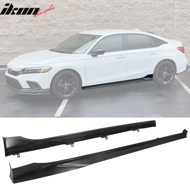 2022-2025 Honda Civic 11th Gen Sedan Unpainted Side Skirts PP 2PCS