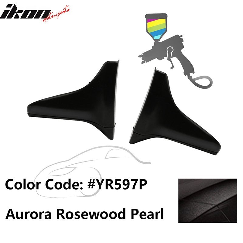 IKON MOTORSPORTS, Side Skirt Caps Compatible with 2000-2009 Honda
