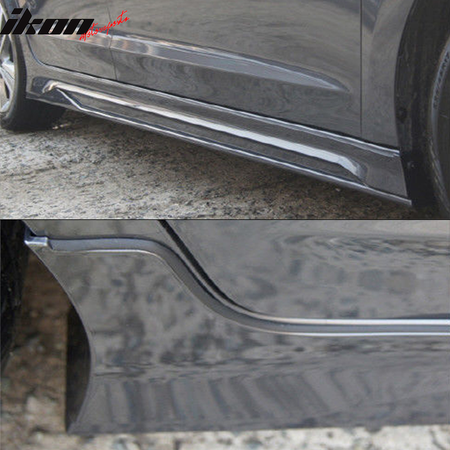 Compatible With 17-18 Hyundai Elantra SPW Style Side Skirts Extension PPBy IKON MOTORSPORTS