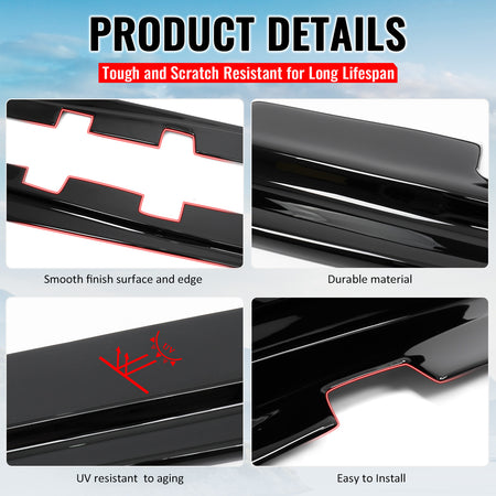 Fits 14-20 Lexus IS Sedan Artisan Style Side Skirts Extension Lip Gloss Black PP