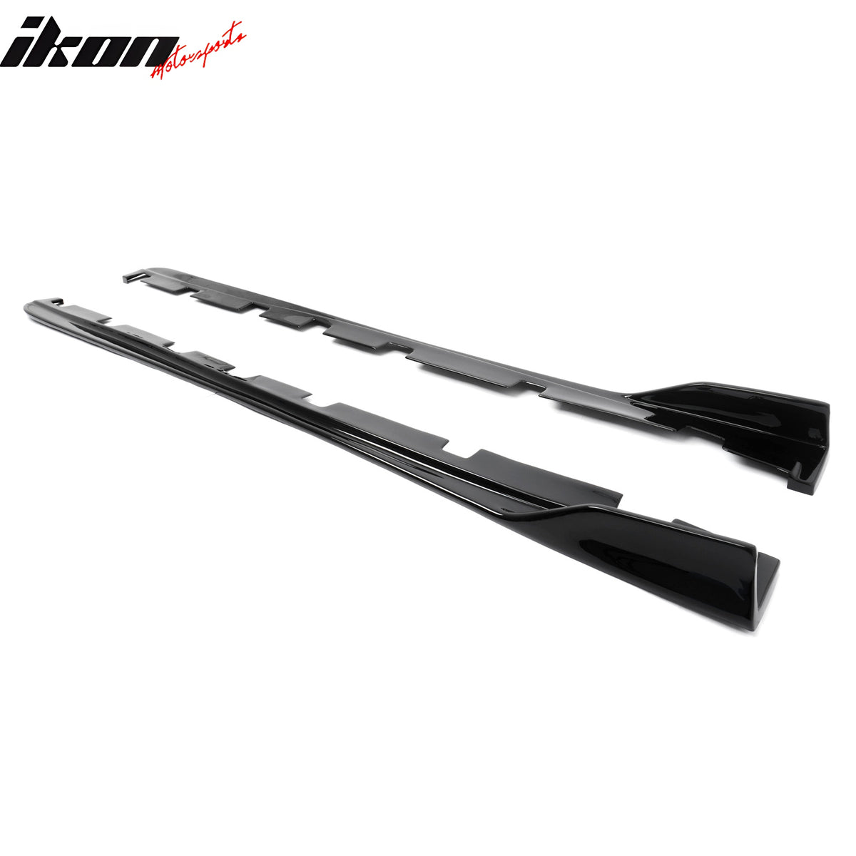 Fits 14-20 Lexus IS Sedan Artisan Style Side Skirts Extension Lip Gloss Black PP
