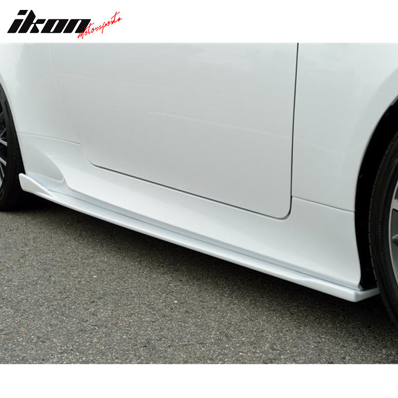 Side Skirts Replacement for 2015-2017 Lexus RC350 RC300 RC200T, F-Sport Silkblaze Style Side Skirts Extension Black PP by IKON MOTORSPORTS, 2016