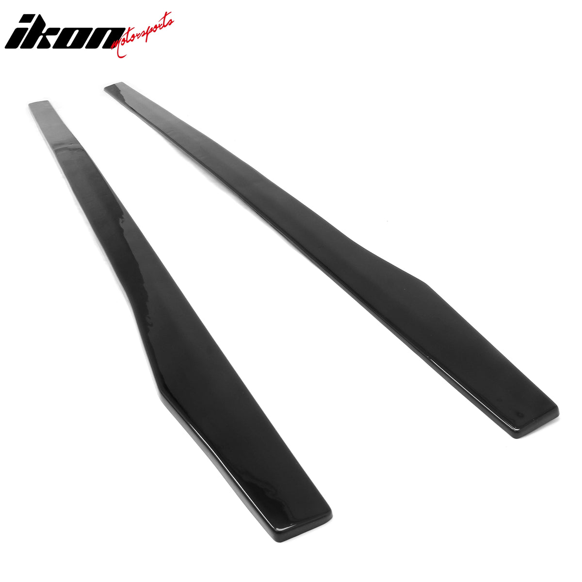 Fits 15-22 Mercedes-Benz C-Class CMT Style Side Skirts Extension Gloss Black ABS