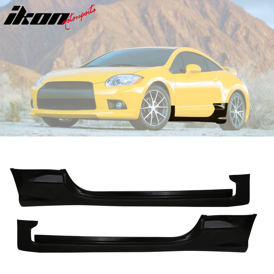 2006-2012 Mitsubishi Eclipse OE Style 2PCS Side Skirts Extension PU