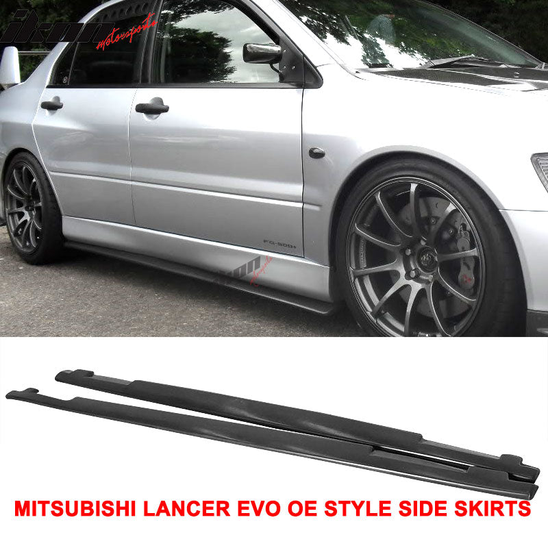 2001-2007 Mitsubishi Lancer EVO 7 8 9 OE Style Side Skirts Pannel PU