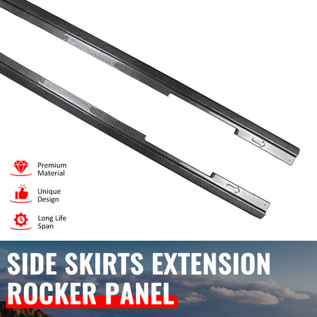 Fits 09-15 Mazda MX-5 Miata IKON Style Side Skirts Panels Carbon Fiber Print ABS