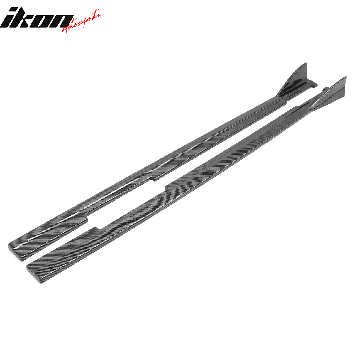 Fits 09-15 Mazda MX-5 Miata IKON Style Side Skirts Panels Carbon Fiber Print ABS