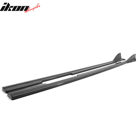 Fits 09-15 Mazda MX-5 Miata IKON Style Side Skirts Panels Carbon Fiber Print ABS