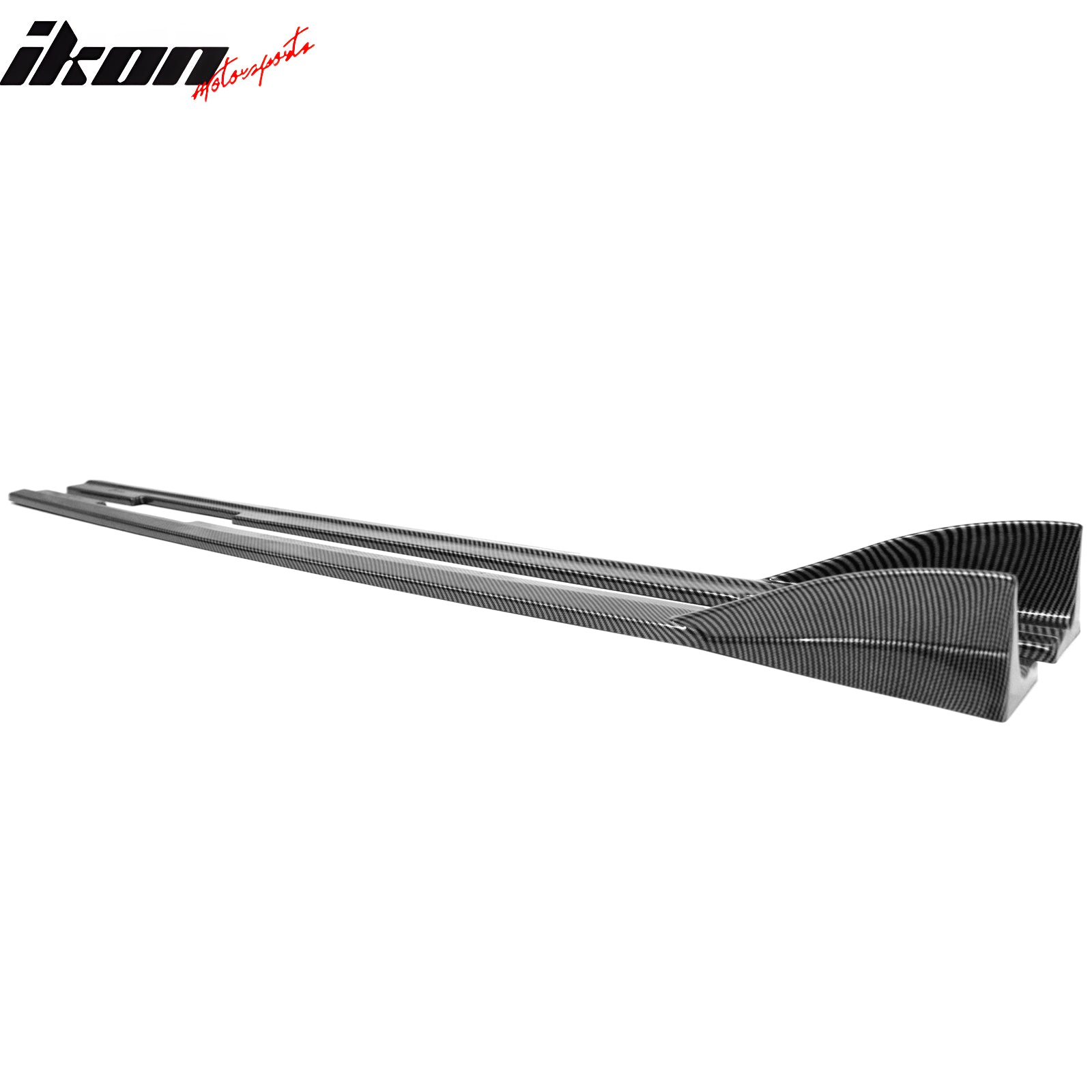 Fits 09-15 Mazda MX-5 Miata IKON Style Side Skirts Panels Carbon Fiber Print ABS