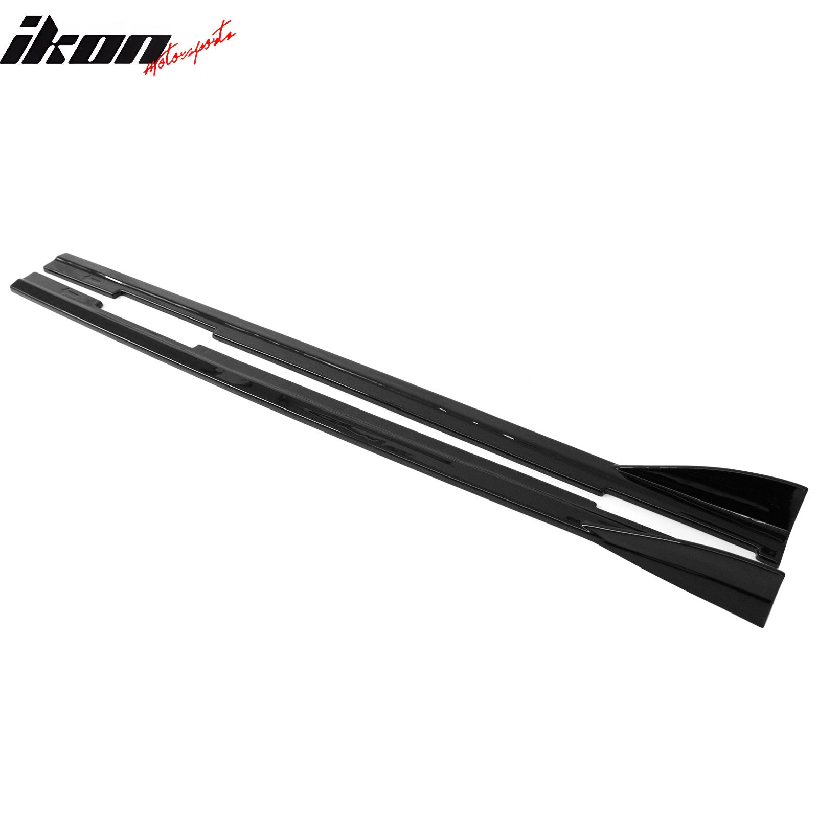 Fits 09-15 Mazda MX-5 Miata IKON Style Side Skirts Gloss Black Rocker Panels ABS