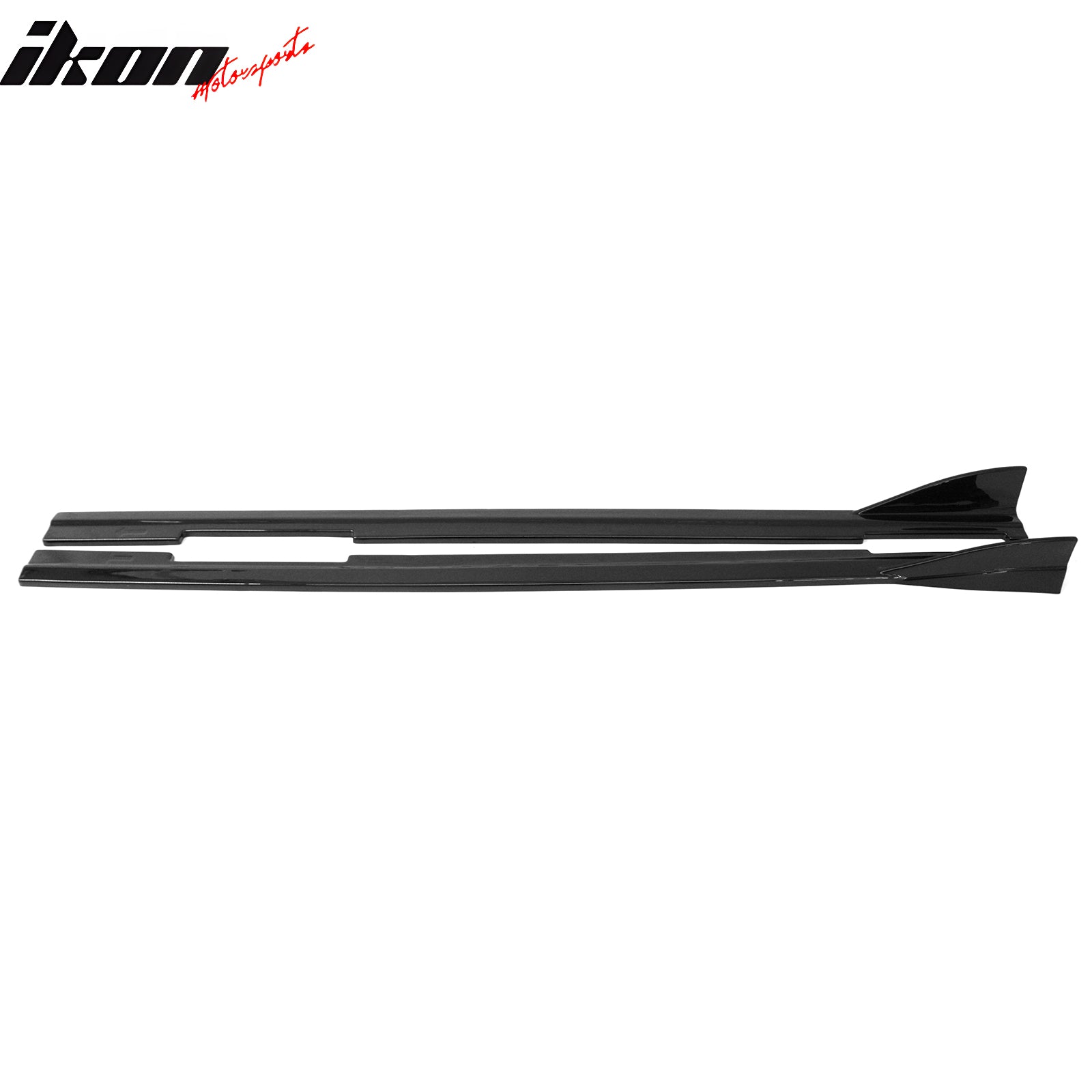Fits 09-15 Mazda MX-5 Miata IKON Style Side Skirts Gloss Black Rocker Panels ABS