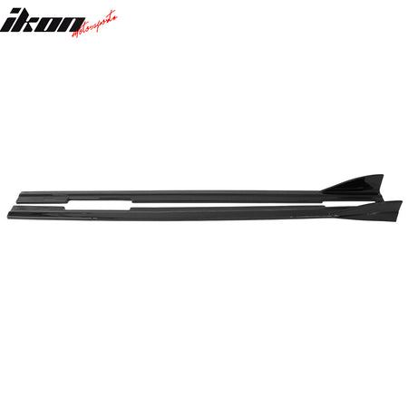 Fits 09-15 Mazda MX-5 Miata IKON Style Side Skirts Gloss Black Rocker Panels ABS