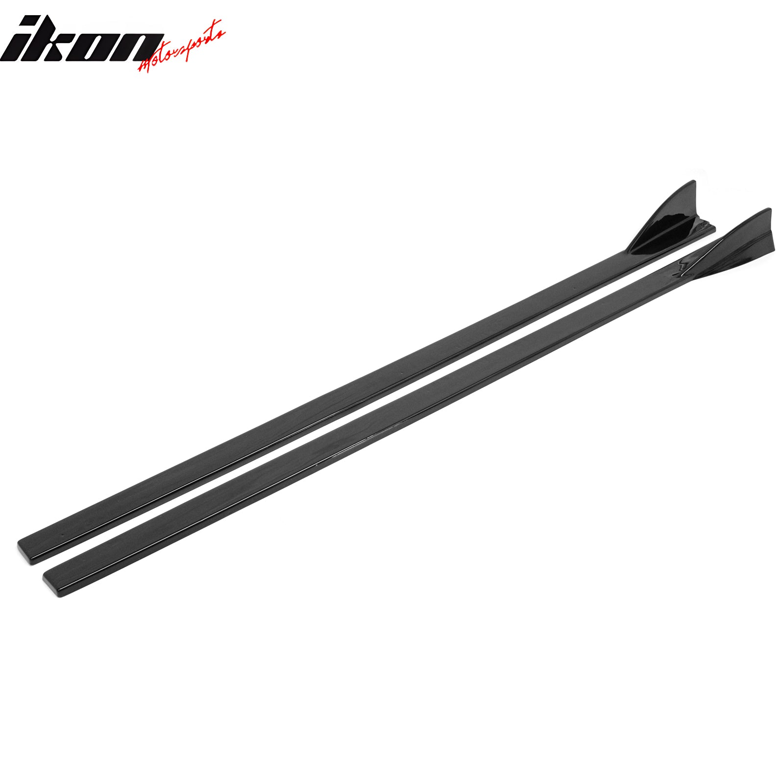 For 16-26 Mazda MX-5 Miata Gloss Black IKON Style Side Skirts Extension ABS Pair
